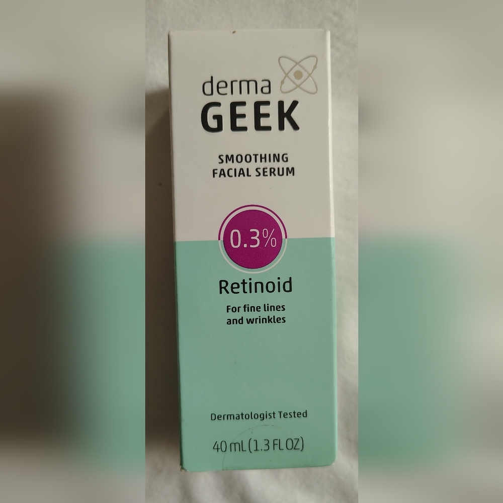 Derma Geek 0.3% Retinoid Smoothing Facial Serum Sealed In Box 40 mL 1.3 FL OZ